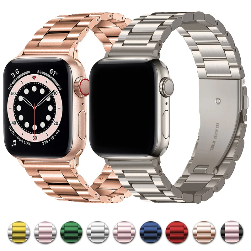 Top Trends: Stainless Steel Strap For Apple Watch Ultra 2 Band 49mm 40mm 44mm 42mm 41mm 45mm Bracelet IWatch Series 9 8 7 SE 6 5 4 WatchBand Shoppable Styles