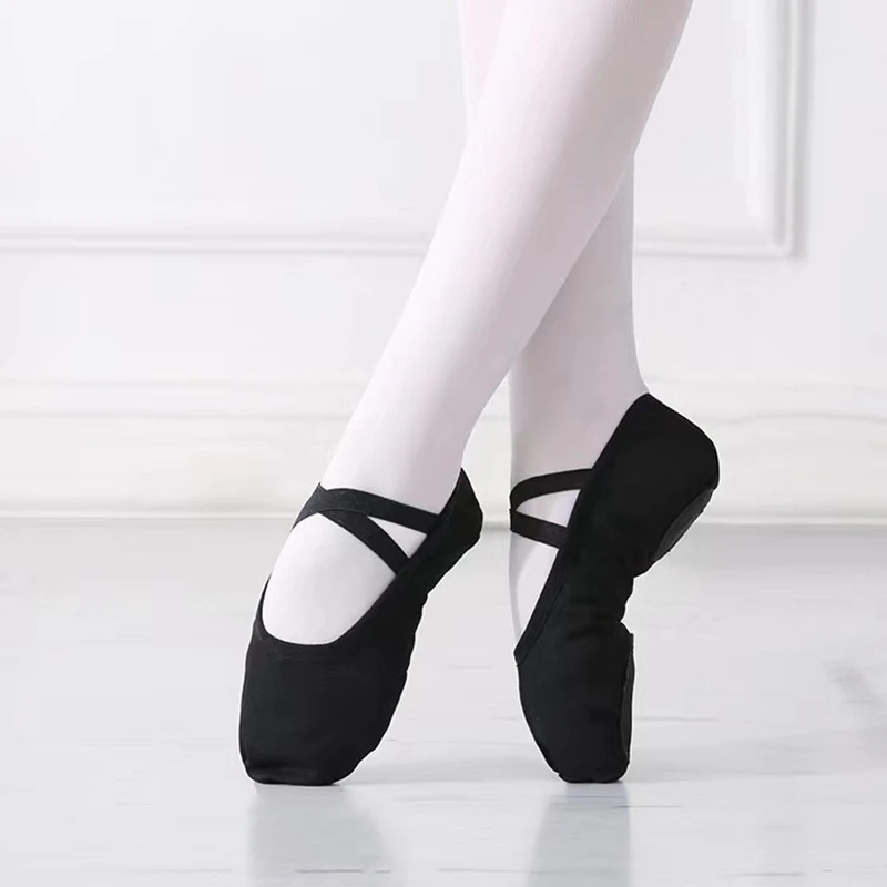 Top Trends: Professional Quality Children Dance Slippers Canvas Soft Sole Belly Yoga Gym Ballerinas Girls Woman Man Ballerinas Shoppable Styles