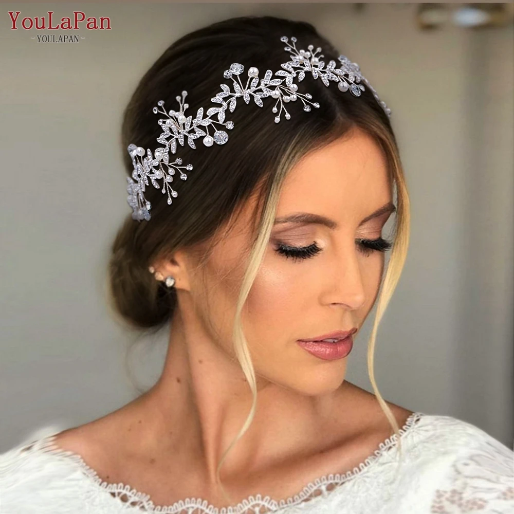 Top Trends: TOPQUEEN Wedding Tiara Bride Headpieces Party Hair Jewelry Rhinestone Headbands For Woman Wedding Bridal Hair Accessories Shoppable Styles