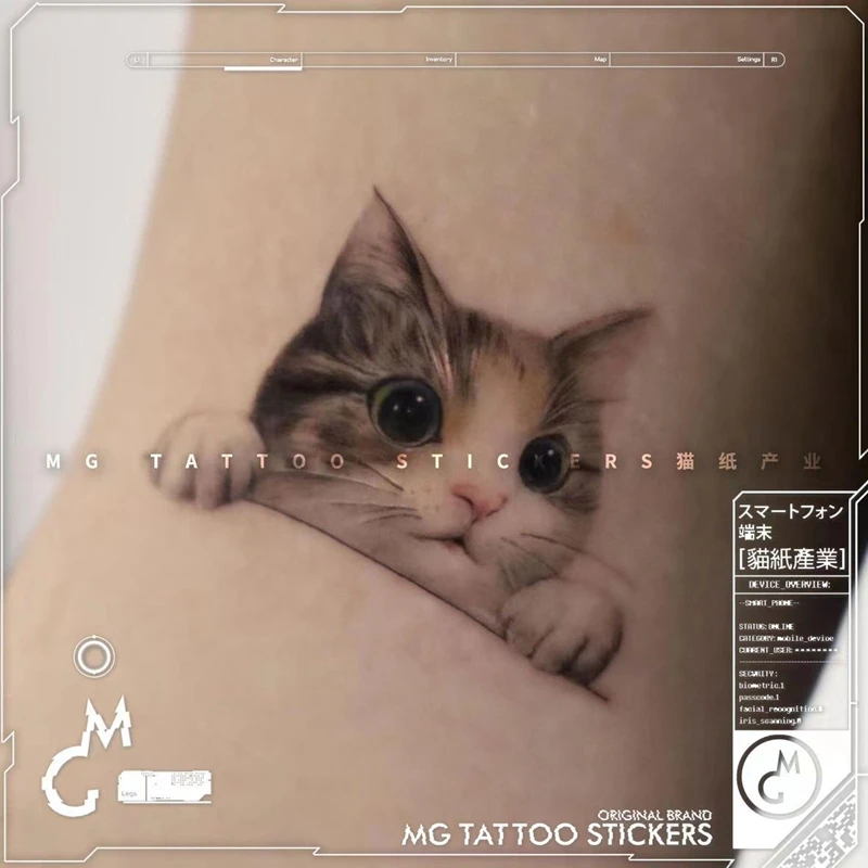 Top Trends: Cute Cat Pet Waterproof Temporary Tattoo Stickers Female Color Anime Children Arm Wrist Art Fake Tattoo Small Tatuagem Adesiva Shoppable Styles