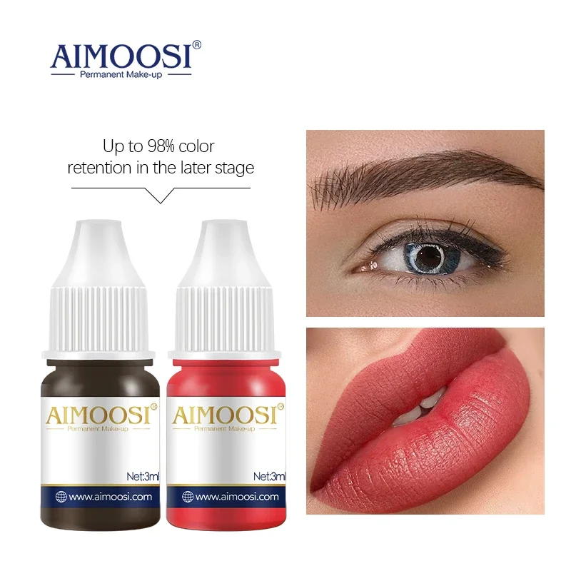 Top Trends: AIMOOSI 3ml Tattoo Microblading Paint Ink Pigment For Semi Permanent Body Eyebrows Eyeliner Lip Tint Makeup Consumables Supplies Shoppable Styles