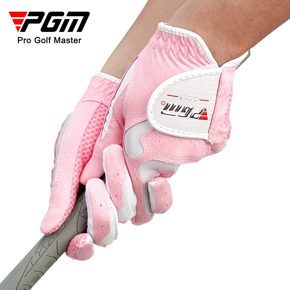 Top Trends: PGM Golf Gloves Women's Sport Gloves Left Hand & Right Hand High Quality Nanometer Cloth Golf Breathable Palm Protection Shoppable Styles - Image 2