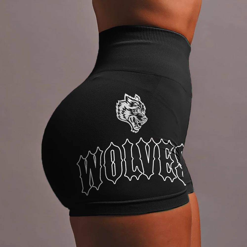 Top Trends: Darc Wolves Women Sports Shorts Squat Proof High Waist Quality Soft Fitness Tight Women Gym Yoga Cycling Athletic Legging Shorts Shoppable Styles