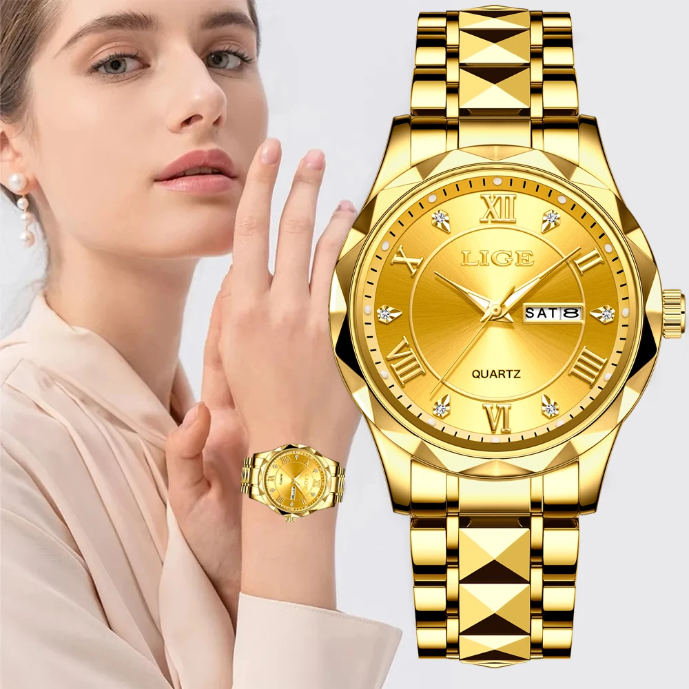 Top Trends: LIGE Women's Watches Brand Luxury Fashion Waterproof Date Watch Women Female Quartz Wristwatches Montre Femme Relogio Feminino Shoppable Styles