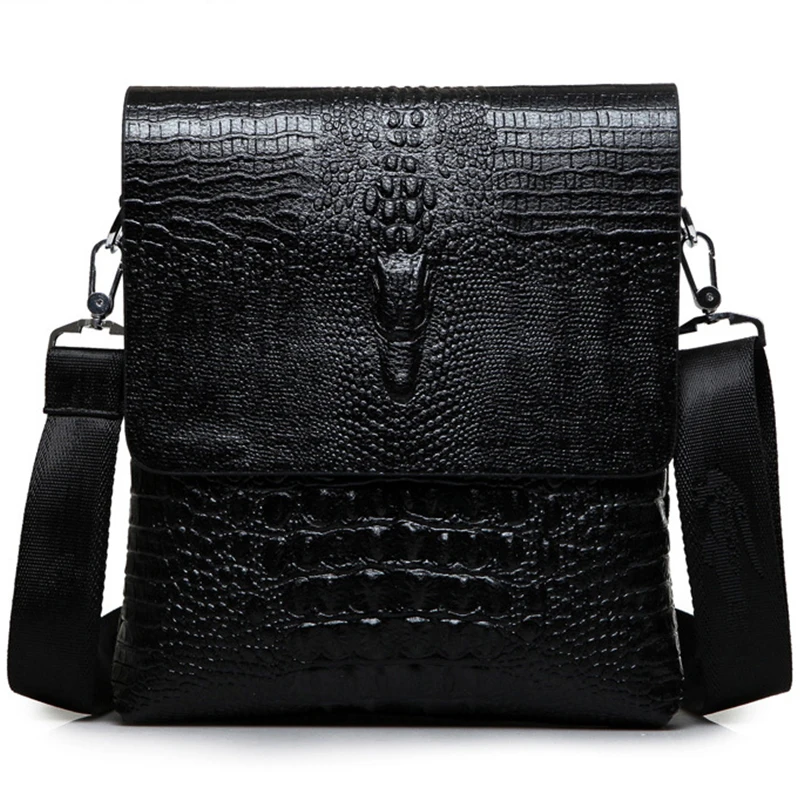 Top Trends: Luxury Brand Messenger Bag For Men Leather Business Alligator Shoulder Bags Male Casual Satchel Crocodile Grain Crossbody Bag Shoppable Styles