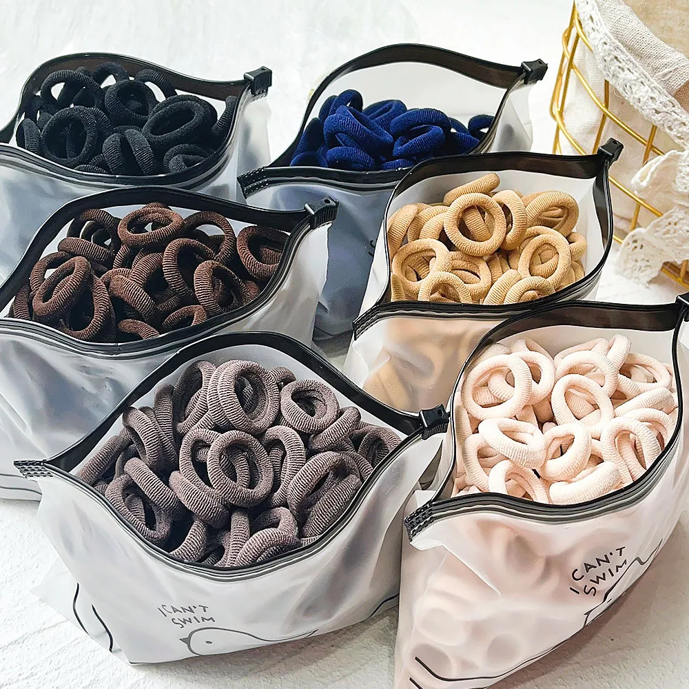 Top Trends: 20 / 50PCS / Set Women Basic Hair Bands Simple Solid Colors Elastic Headband Hair Ropes Ties Girls Hair Accessories Ponytail Holder Shoppable Styles