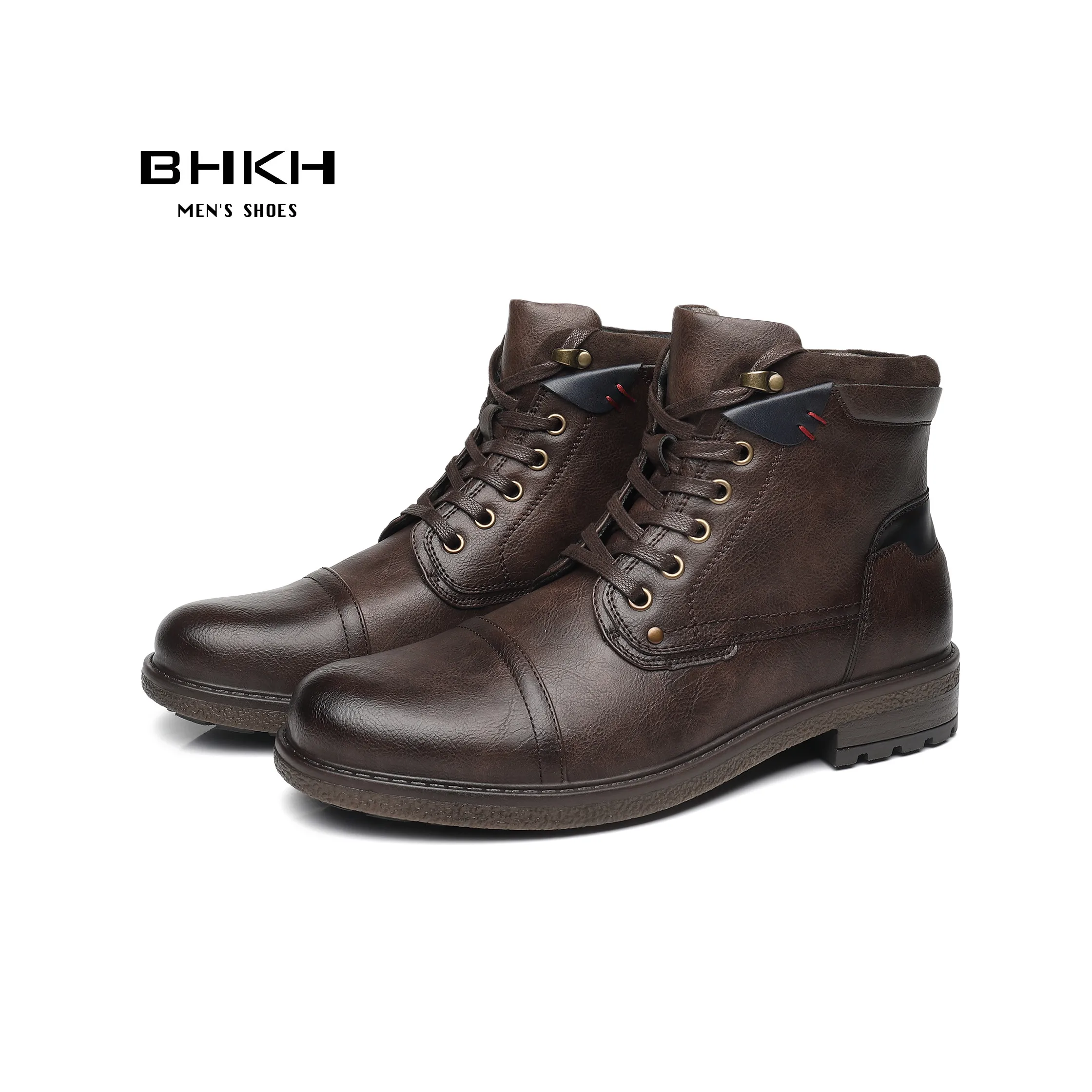 Top Trends: BHKH 2022 Winter Men Boots Lightweight Lace-up Ankle Boots Comfy Office Work Casual Formal Footwear Brand Man Shoes Shoppable Styles