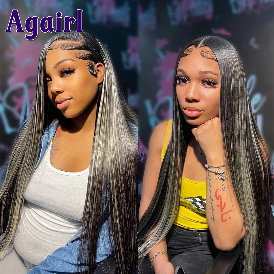 Top Trends: 613 Blonde With Black Highlight 13x6 Lace Frontal Human Hair Wigs For Women 13x4 Straight Lace Front Wigs 5x5 Lace Closure Wig Shoppable Styles