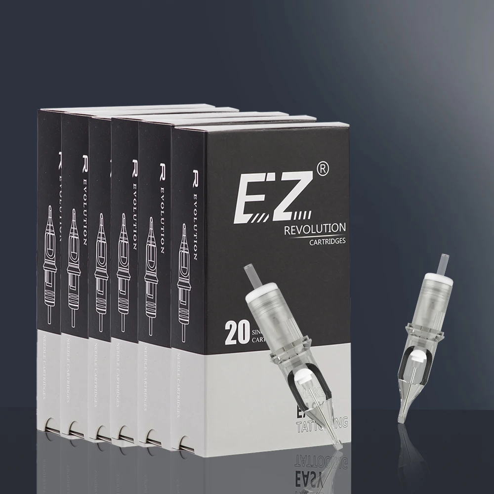 Top Trends: 3 / 5 / 10box EZ Revolution Cartridge Tattoo Needles 1RL 3RL Permanent Makeup Eyeliner For Rotary Cartridge Tattoo Machine Pen Shoppable Styles