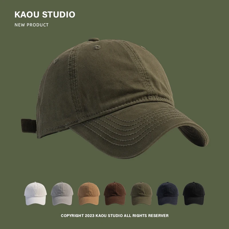 Top Trends: Men&#039;s And Women&#039;s Four Solid Color Peaked Cap Korean Style Simple And Casual All-Matching Baseball Cap Soft Top Curved Brim Hat Shoppable Styles