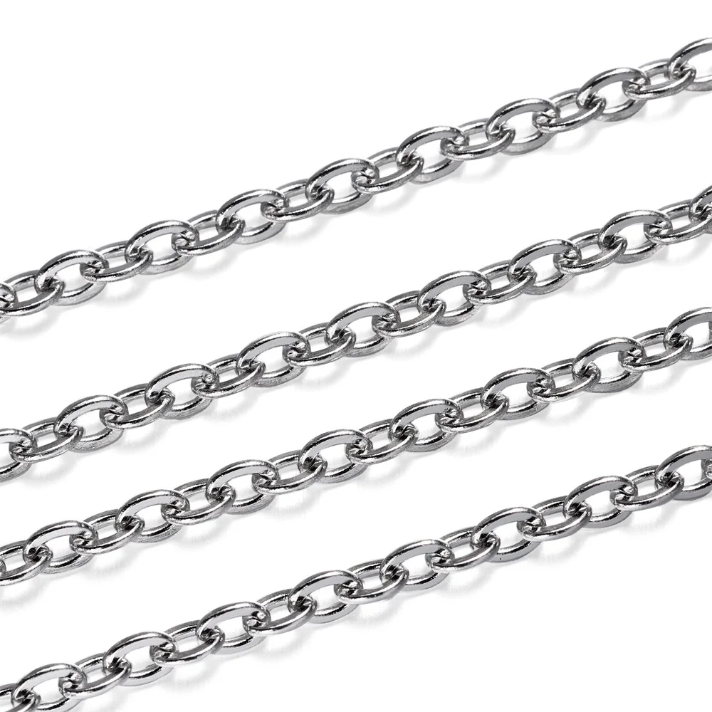 Top Trends: 5m / lot Multiple Styles Stainless Steel Extension Chain Ball Chain For DIY Bracelet Necklaces Jewelry Making Findings Accessories Shoppable Styles - Image 6