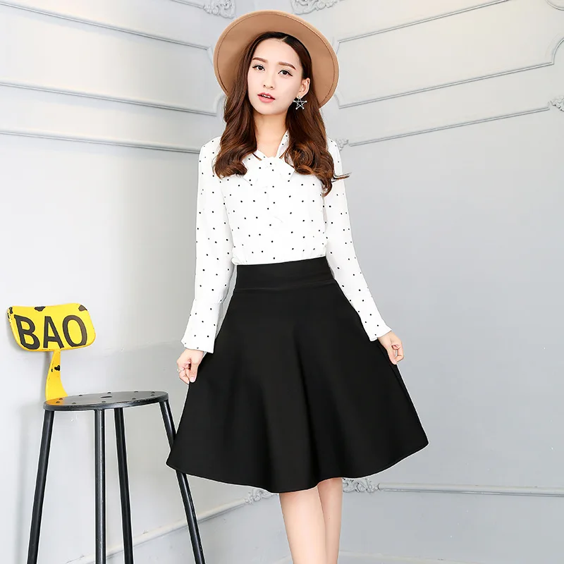 Top Trends: Female Elegant Elastic Waist Long Skirt Shorts Summer A Line Sun School Harajuku Korean Style Women Clothing Shoppable Styles