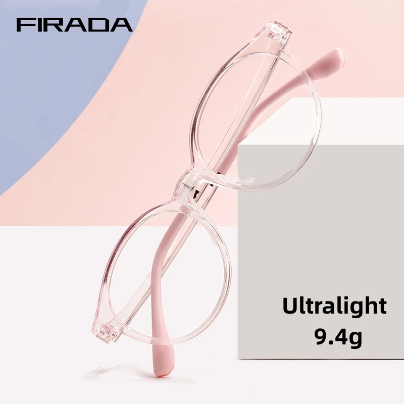 Top Trends: FIRADA Fashion Girl Eyeglasses Boy Vintage Comfortable Transparent Eyewear Optical Prescription Glasses Frame Children 2604ET Shoppable Styles