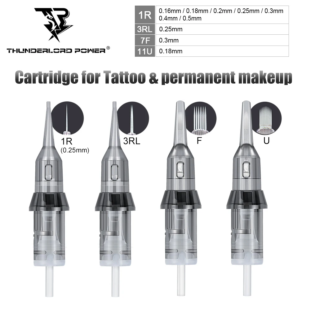 Top Trends: New Mixed Tattoo Cartridge Needle For Universal Tattoo Pen Cartridge RL U 0.18mm 0.25mm Permanent Makeup Tattoo Needles Shoppable Styles