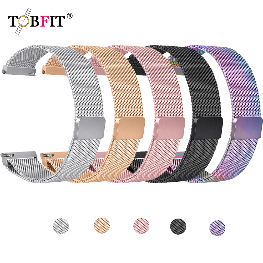 Top Trends: Quick Release Watch Strap For Women Men Watch Band Metal Magnetic Bracelet Watchband Wristband 20mm 22mm Universal Strap Shoppable Styles