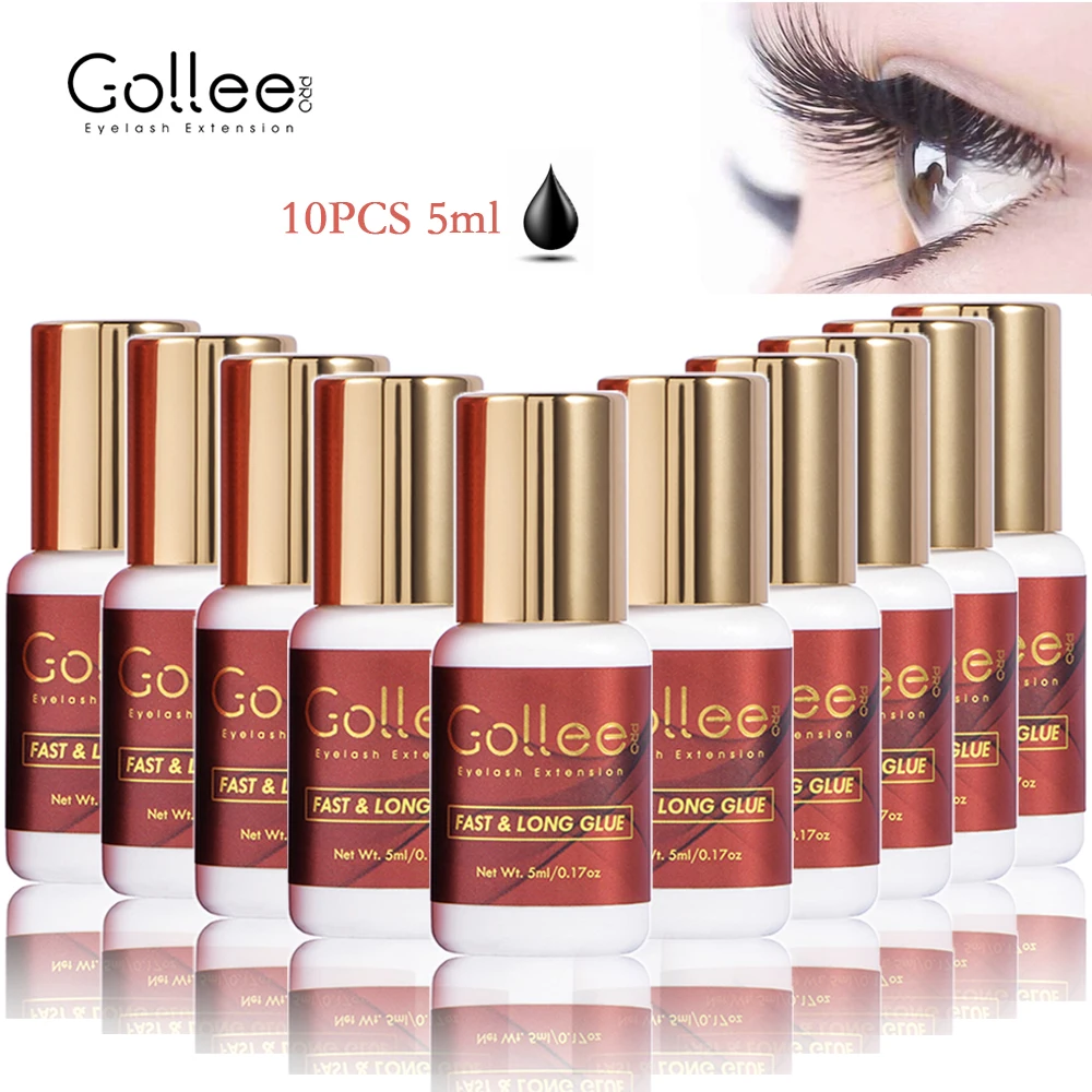 Top Trends: Gollee 1s Fast Dry 10PCS Wholesale Glue For Eyelash Extension Lash Extensions Supplies With Super Bonder Pro Adhesive Eyelash Shoppable Styles