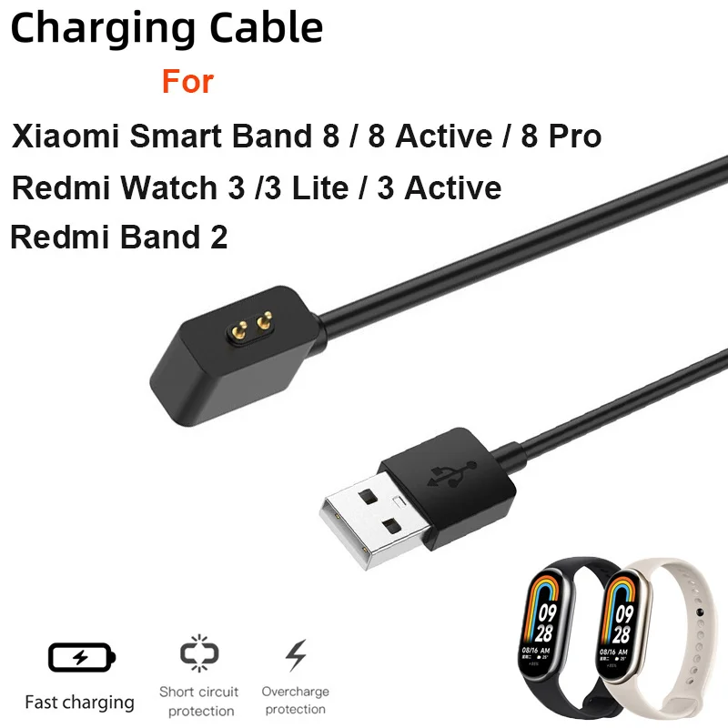 Top Trends: USB Magnetic Charger For Xiaomi Mi Band 8 / 8Pro / 8 Active Charging Cable For Redmi Watch 3 / 3 Active Smartwatch Charging Wire Shoppable Styles