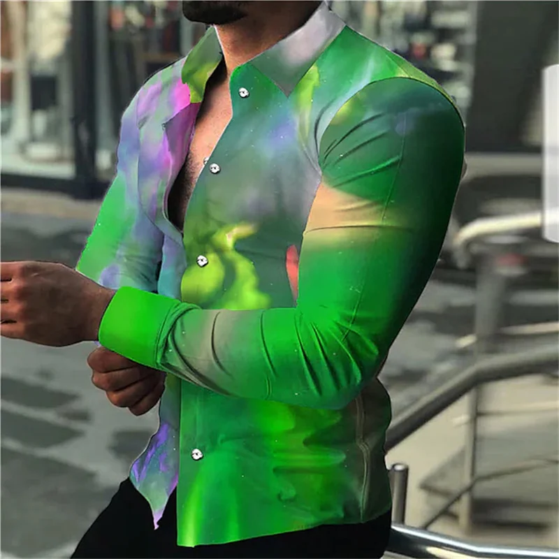 Top Trends: Fashion 2023 Summer Men's Long Sleeve Shirt Plaid Printing Single-breasted Shirt Long Sleeve Shirt Clothing Design S-6XL Shoppable Styles - Image 5