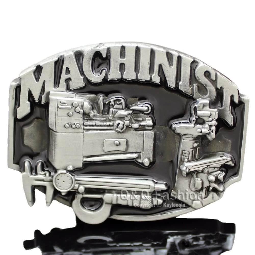 Top Trends: Western Cowboy Belt Buckle Vintage 3D Machinists Working Machinery Tools Trades Union Men Belt Accessories Gift Dropshipping Shoppable Styles