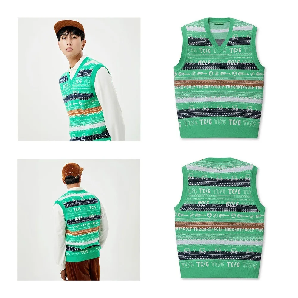 Top Trends: Show Your Style: On-trend Men&#039;s V-neck Knit Vest Unique, Niche Monogram Stripe Design Luxurious And Versatile Shoppable Styles