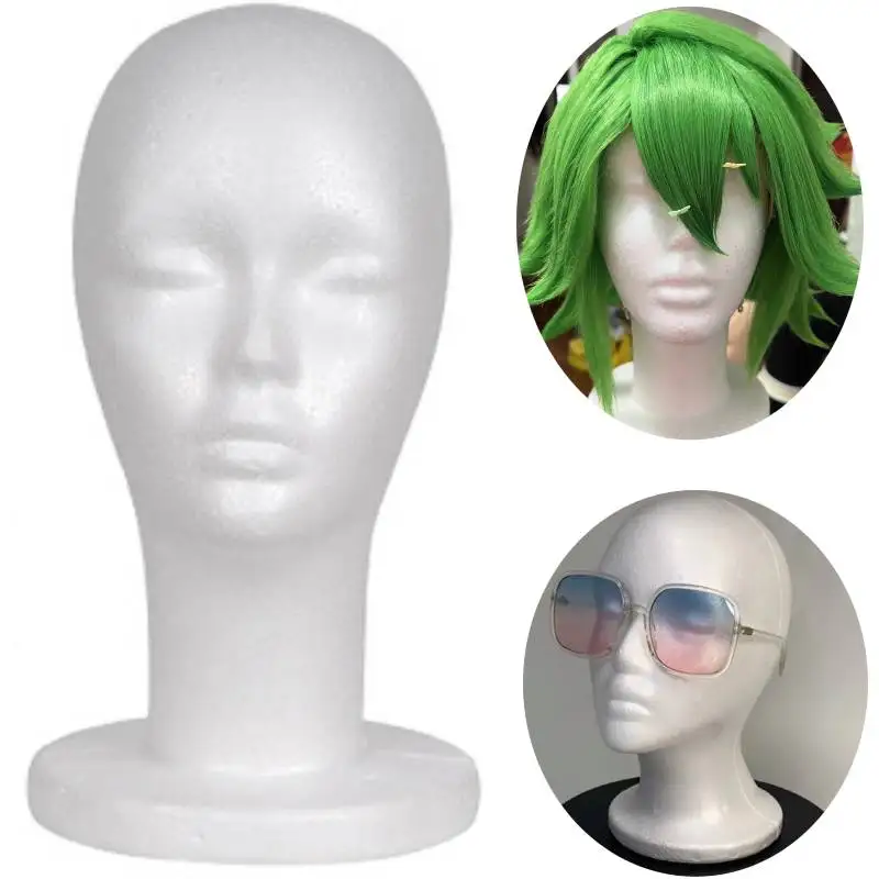 Top Trends: Female Mannequin Head Model Practical Dummy Foam Head Lightweight Durable Portable Wig Head For Hat Hair Wigs Display Shoppable Styles