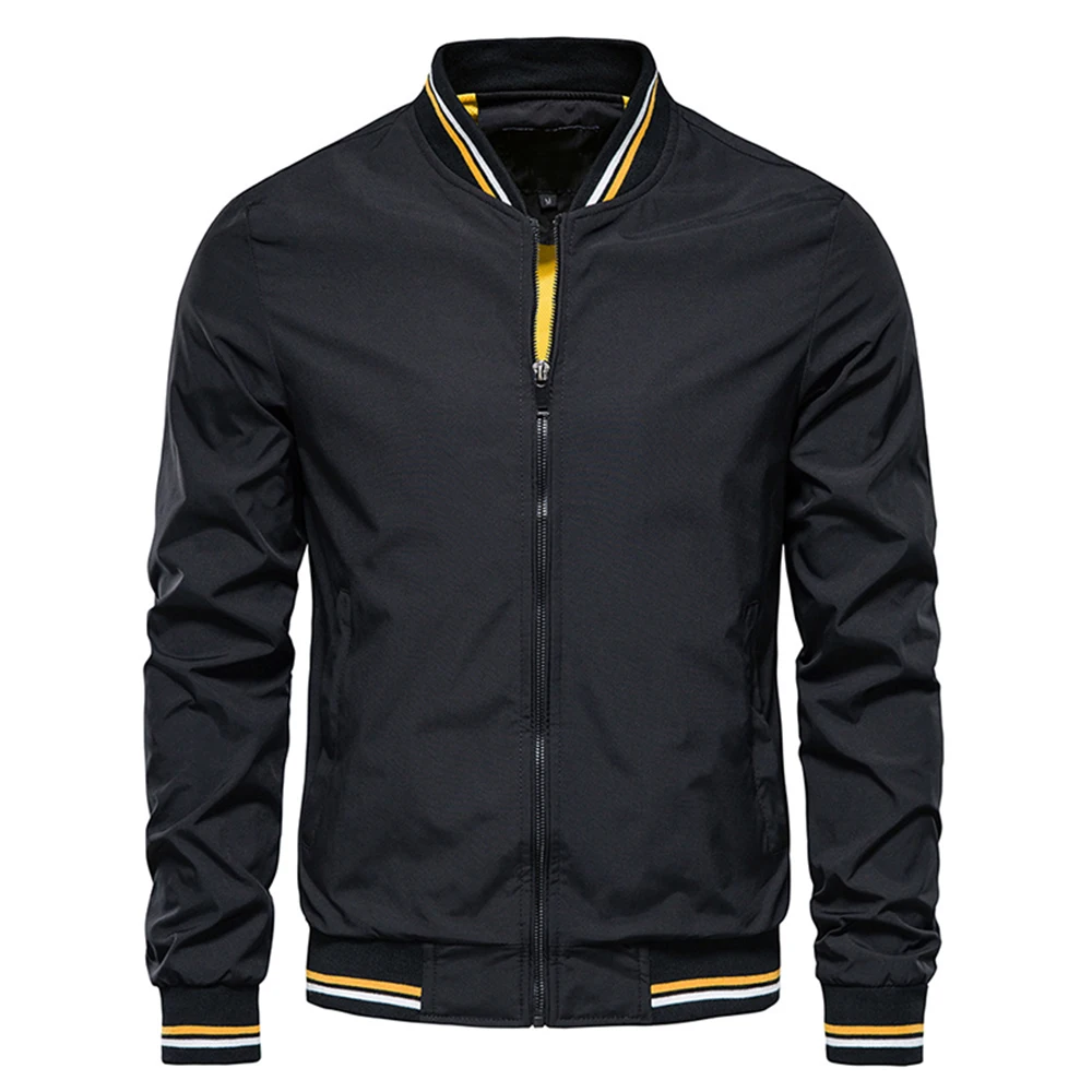 Top Trends: Spring Summer Bomber Jacket Men Black Casual Slim Fit Baseball Mens Jackets New Autumn Fashion High Quality Jackets For Men Shoppable Styles