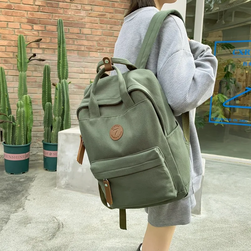 Top Trends: 2023 New College Male Canvas Backpack Female Retro Travel Book Bag Girl Boy Laptop Student Fashion Men&#039;s And Women&#039;s School Bag Shoppable Styles