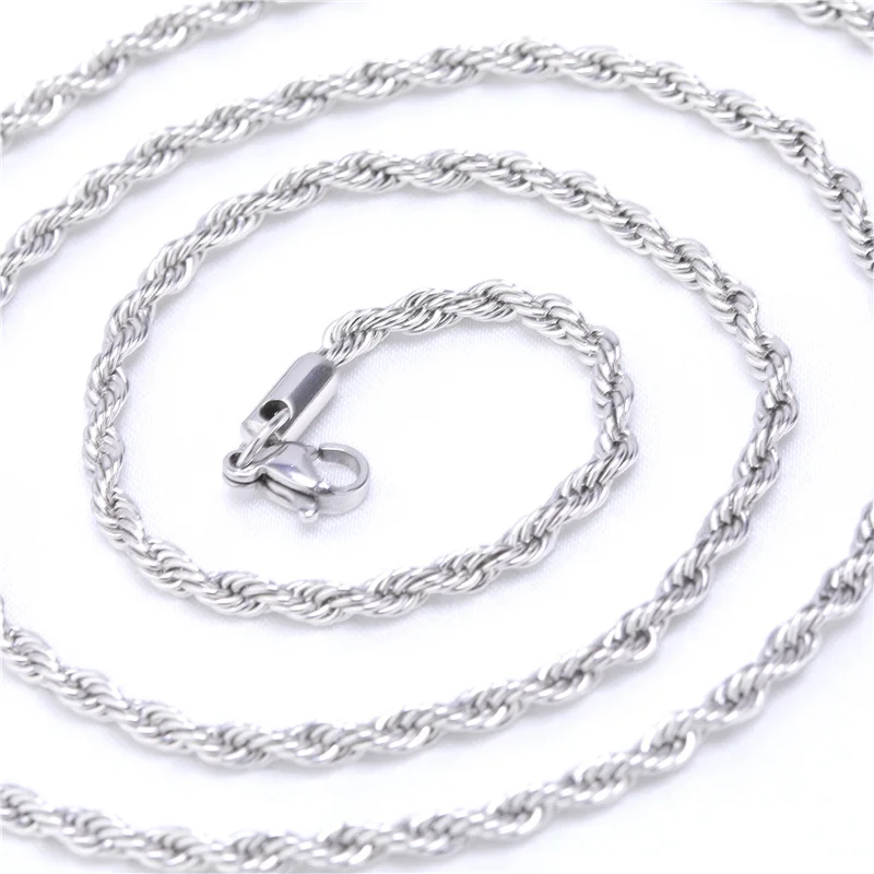 Top Trends: 60cm Stainless Steel Chain + Rotatable Double Sided 25 / 30mm Blank Pendant Cabochon Base Tray For DIY Fashion Jewelry Necklaces Shoppable Styles - Image 5