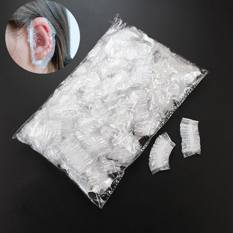 Top Trends: 100Pcs Disposable Ear Cove Hairdressing Earmuffs Waterproof Clear Ear Protection Bath Shower Earmuff Cap Cleaning Accessories Shoppable Styles