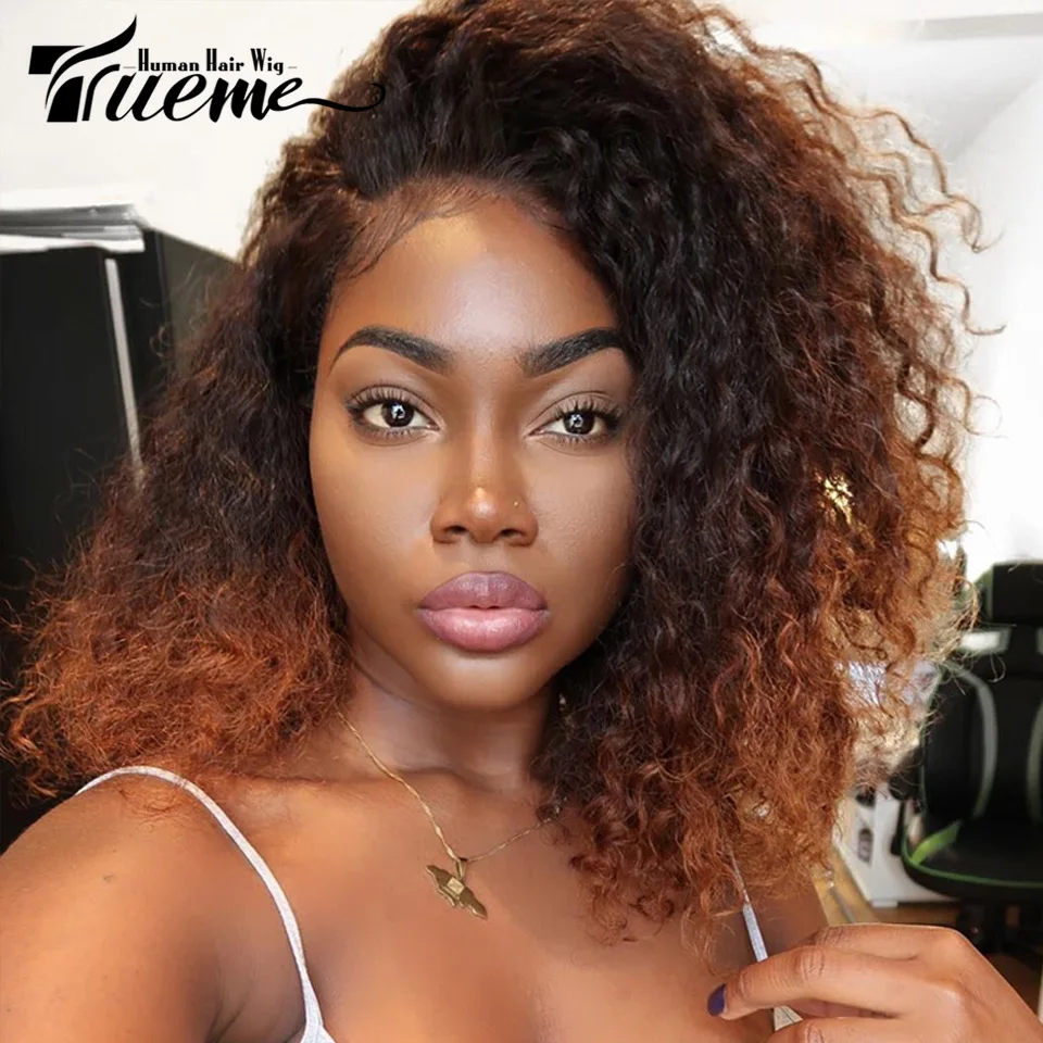 Top Trends: Water Wave Bob Wig Lace Front Human Hair Wigs Highlight Brazilian Wet And Wavy Lace Frontal Wig For Women Brown Curly Lace Wig Shoppable Styles