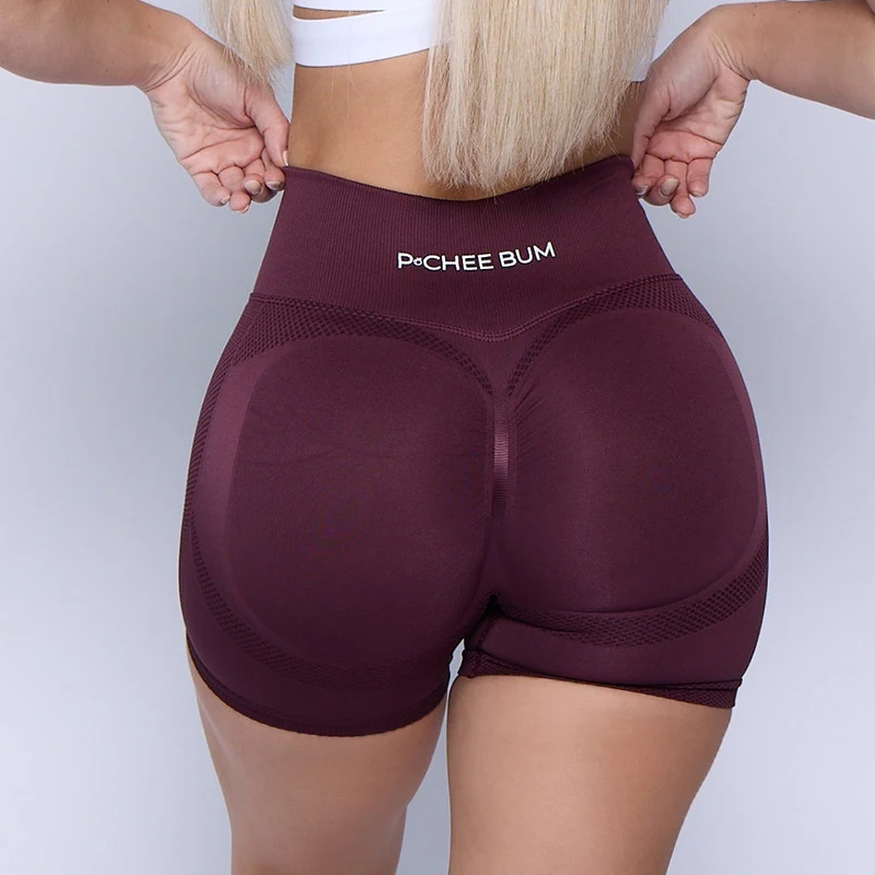 Top Trends: 2023 Women Gym Shorts Pchee High Waist Seamless Shorts Women Bum Sculpt Contour Scrunch Butt Biker Shorts Gym Booty Workout Shoppable Styles