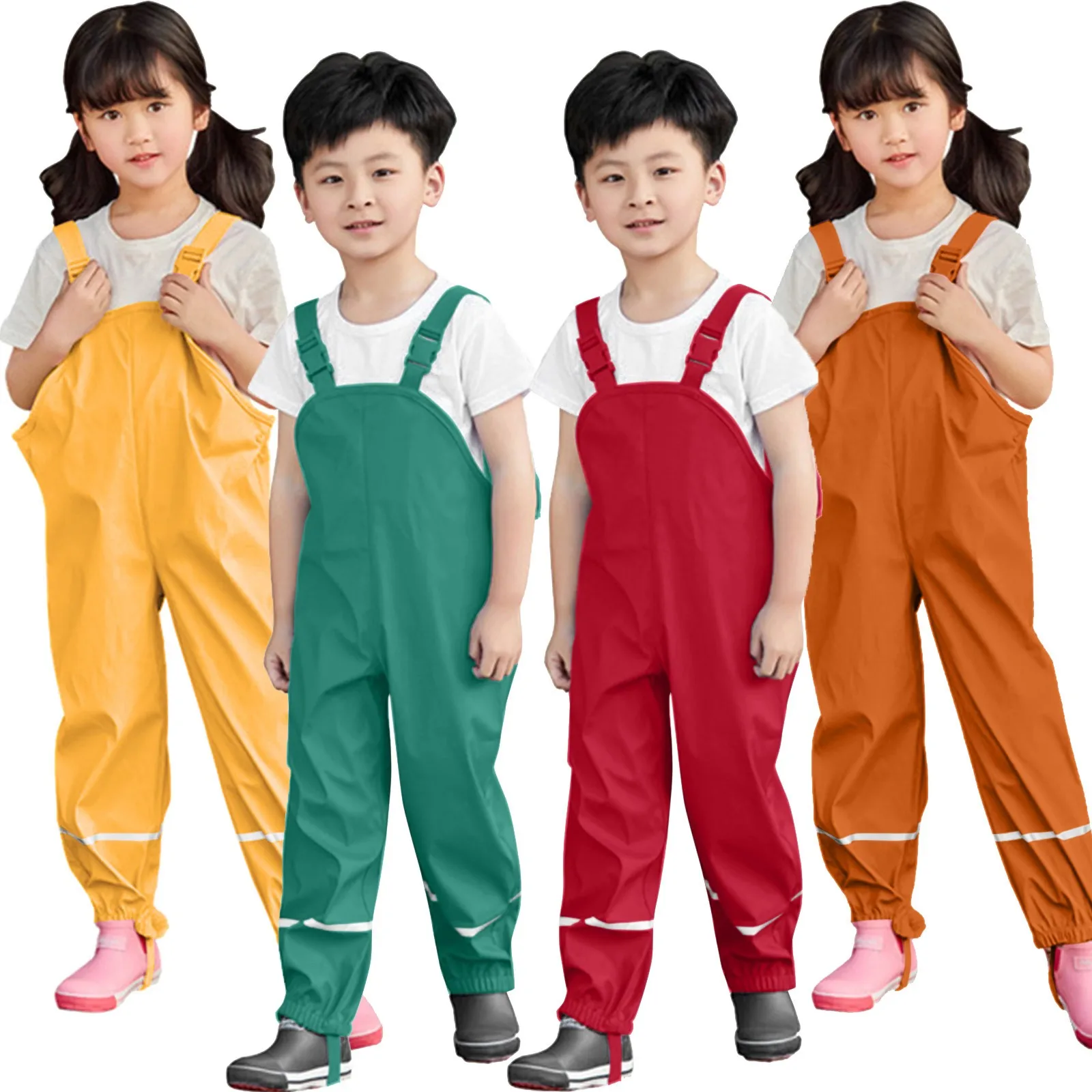 Top Trends: Toddler Waterproof Jumpsuit Mud Proof Windproof Clothes Kids Outdoor Boys Girls Warm Rain Coat Overall Toddler Children Raincoat Shoppable Styles