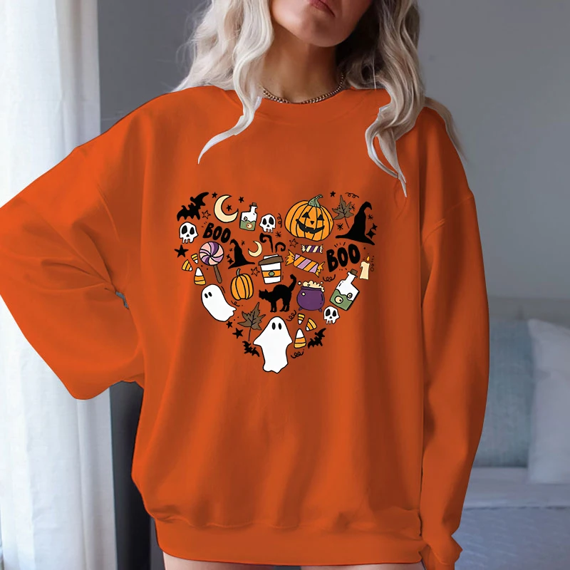 Top Trends: (A+ Quality)new Halloween O-neck Sweatshirt Unisex Fashion Casual Long Sleeve Oversized Sweater Shoppable Styles