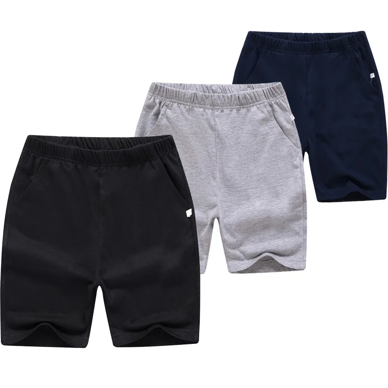 Top Trends: Big Kids Shorts Wholesale 8-15 Years Old Children's Casual Short Classic Three-color Black White Gray Student Boys Sweatpants Shoppable Styles