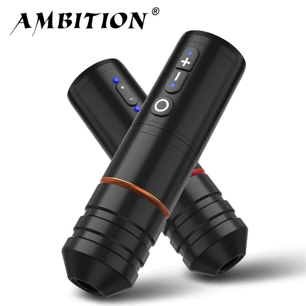 Top Trends: Ambition Ninja Pro Wireless Tattoo Machine Portable Battery Rotary Pen Capacity 2400mah Strong Coreless Motor For Artist Body Shoppable Styles