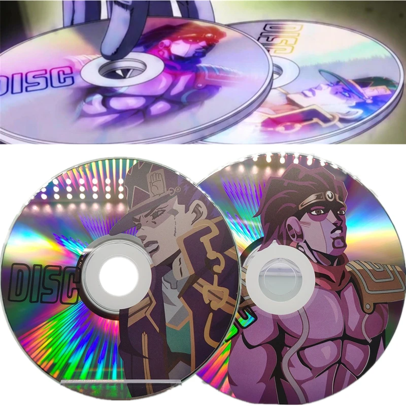 Top Trends: Anime JoJo&#039;s Bizarre Adventure Kujo Jotaro Stand Star Platinum Cosplay Disc CD Prop Accessories Toy Gift Shoppable Styles