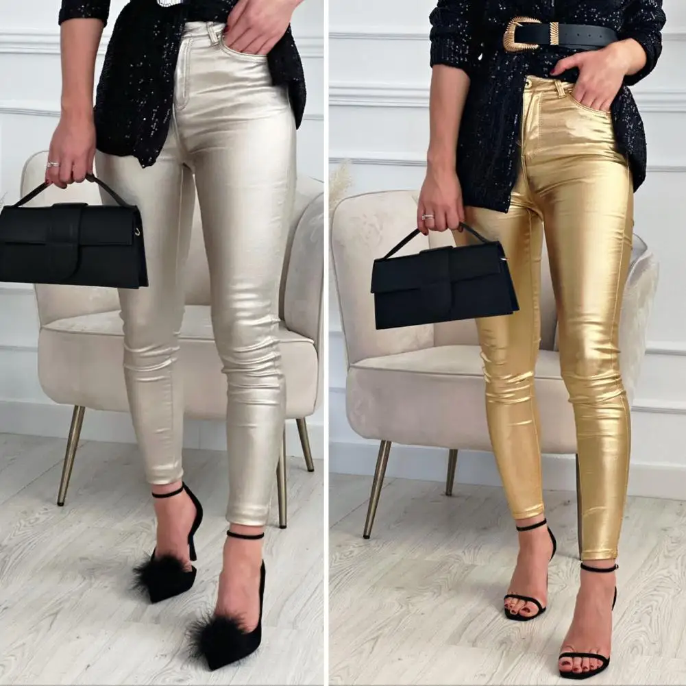 Top Trends: Women Leggings Ankle-Length Tight Stretchy Faux Leather Lady Trousers Leggings Pants Women Clothing Shoppable Styles