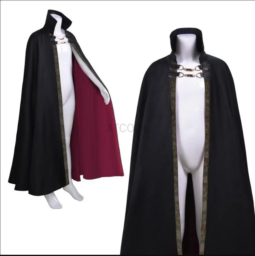 Top Trends: Halloween Vampire Costume Adult Kids Dracula Devil Witch Cosplay Cape Medeival Gothic Steampunk Death Cloak Metal Chain Shoppable Styles