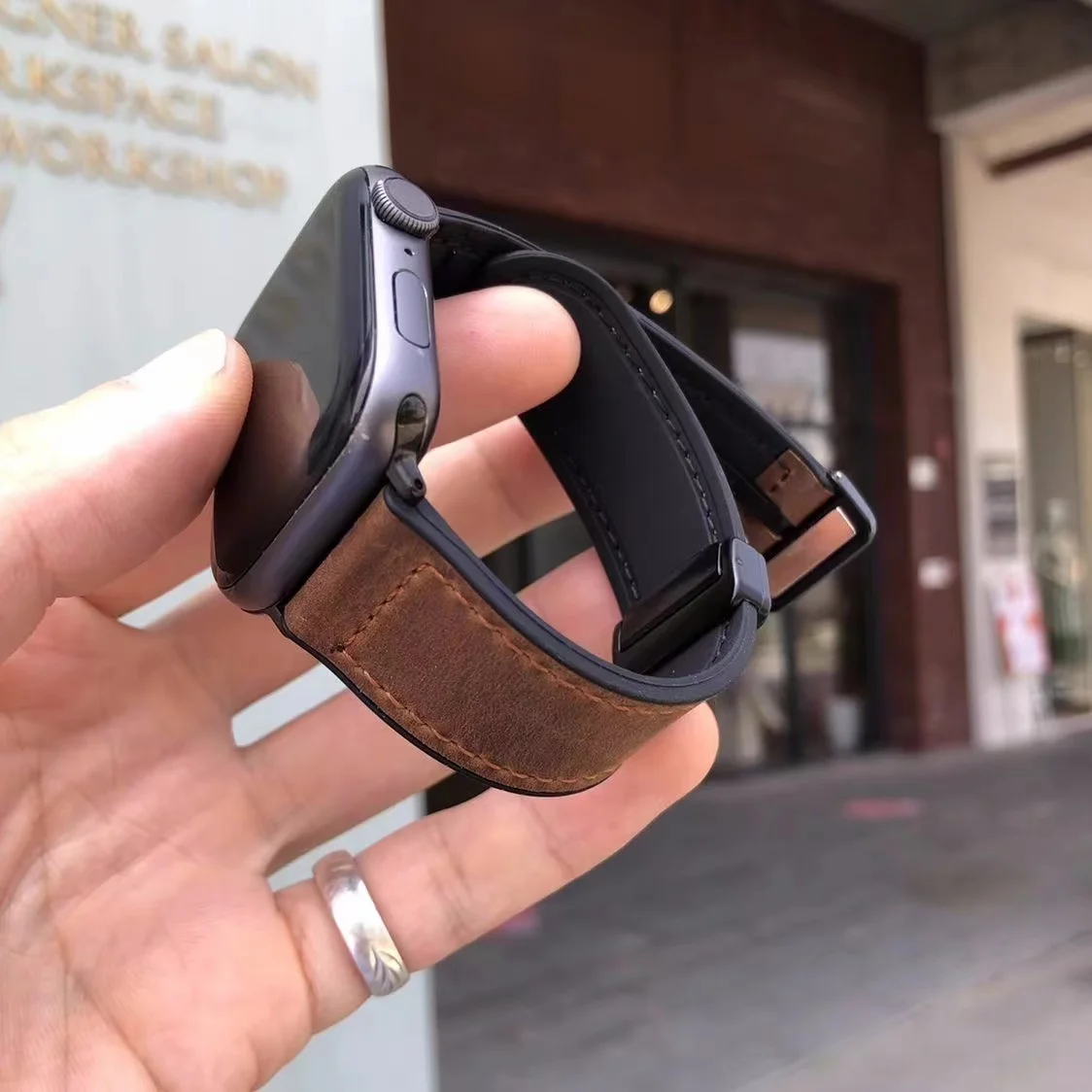 Top Trends: Leather Strap For Apple Watch Band 49mm 44mm 45mm 42mm 40mm 38 41mm Silicone Bracelet Correa IWatch Ultra 2 Series 9 8 7 SE 6 5 Shoppable Styles