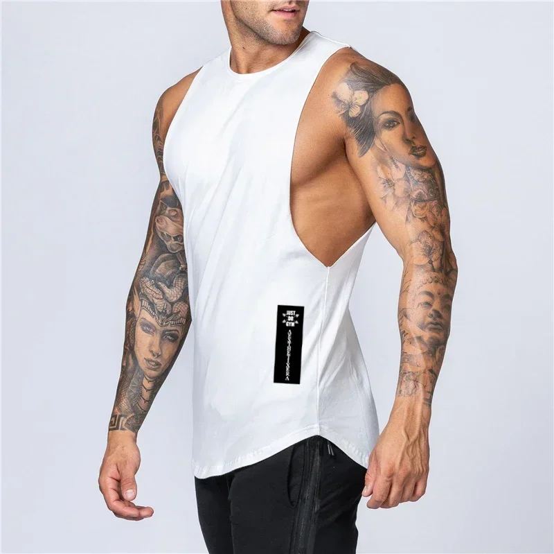 Top Trends: Cotton Workout Gym Tank Top Mens Muscle Sleeveless Sportswear Shirt Stringer Fashion Clothing Bodybuilding Singlets Fitness Vest Shoppable Styles