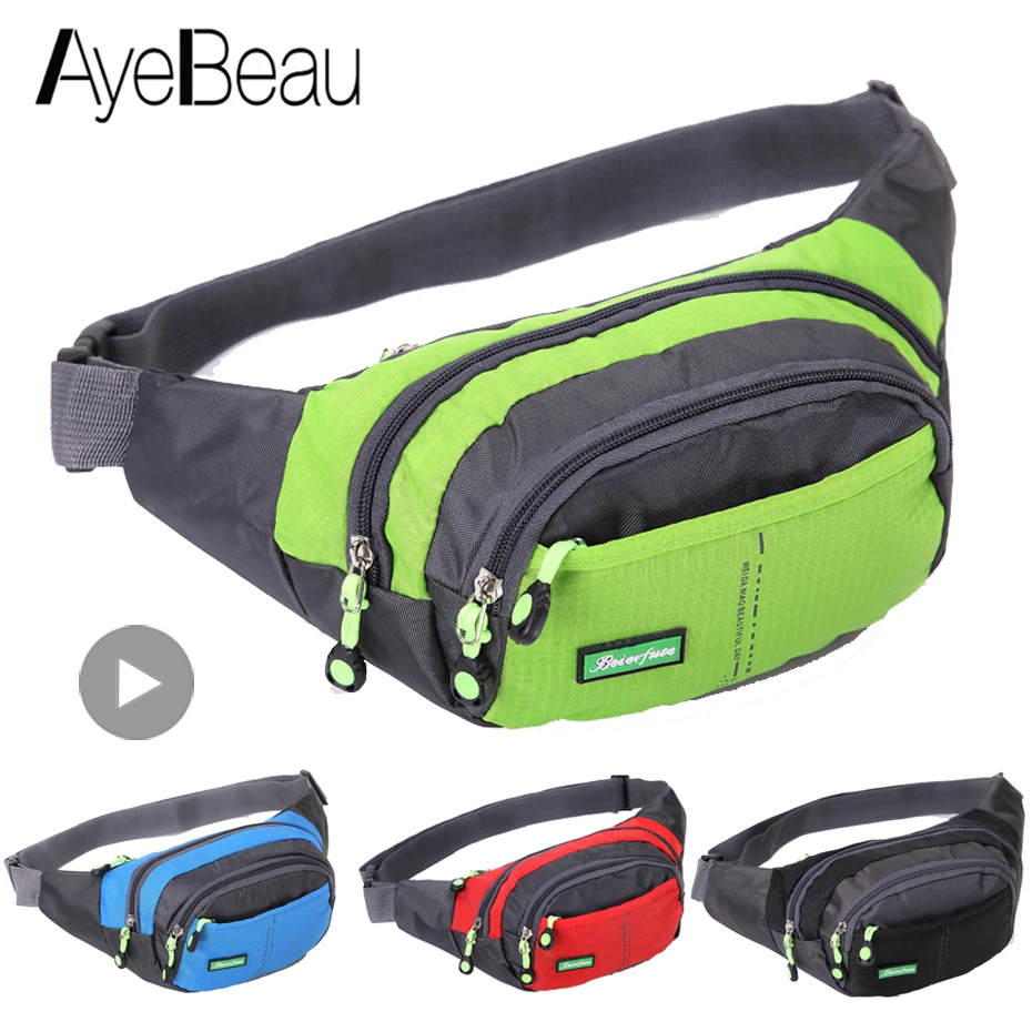 Top Trends: For Men Women Belt Pouch Handbag Shoulder Waist Bag Nylon Fanny Pack Male Bum Kangaroo Hip Sack Belly Cross Banana Husband Purse Shoppable Styles