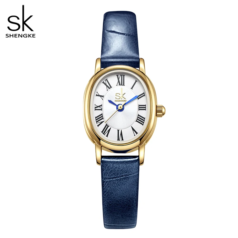 Top Trends: Shengke SK Elegant Woman Quartz Wrist Watches Original Design Leather Strap Ladies Clock Top Luxury Women&#039;s Watch Montre Femme Shoppable Styles