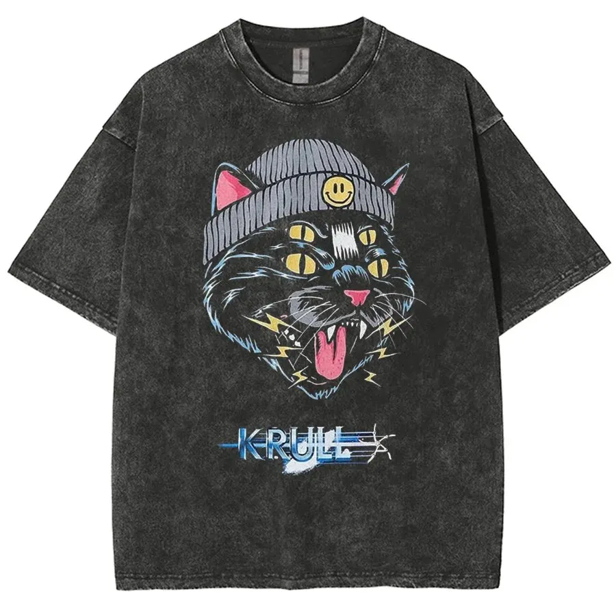 Top Trends: Y2k Anime T-shirts Berserk Washed Short T-shirts For Men Women's Tops Woman Offer Kanye Fugees Oversized T-shirt Shoppable Styles - Image 6