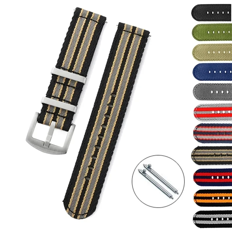 Top Trends: 20mm 22mm Nylon Watch Strap Premium Smooth Soft Nylon Sport Replacement Band Quick Release Universal Canvas Bracelet Watchband Shoppable Styles