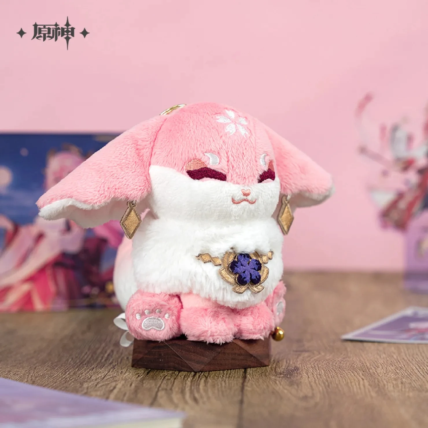 Top Trends: Genuine Game Genshin Impact Yae Miko Cosplay Diy Plush Pendant Kawaii Pink Backpack Charms Anime Cartoon Accessories Kids Gift Shoppable Styles