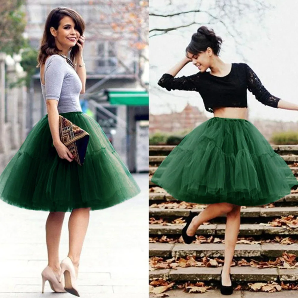 Top Trends: Women Tulle Petticoat Tutu 50s Crinoline Tulle Skirt Hoopless Underskirt Slips Vintage Rockabilly Swing Petticoat Crinoline Shoppable Styles