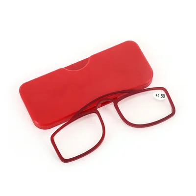 Top Trends: Hot Sale Stick On Phone MINI Clip Nose Bridge Reading Glasses 1.0 To 3.5 Portable Presbyopic Glasses With Case Shoppable Styles - Image 6