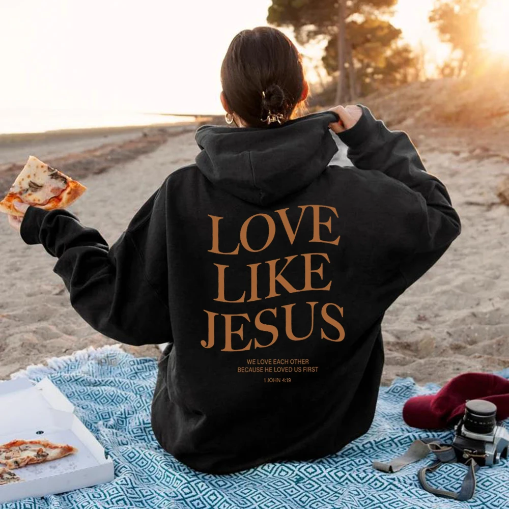 Top Trends: Love Like Jesus Inspirational Christian Hoodie Faith Based Religious Hoodies Christian Apparel Bible Verse Jesus Sweatshirt Top Shoppable Styles