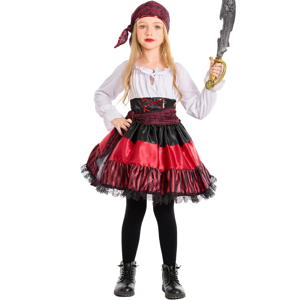 Top Trends: Umorden Swashbuckler Pirates Girls Costumes Dress For Kids Child Tween & Teens Shoppable Styles