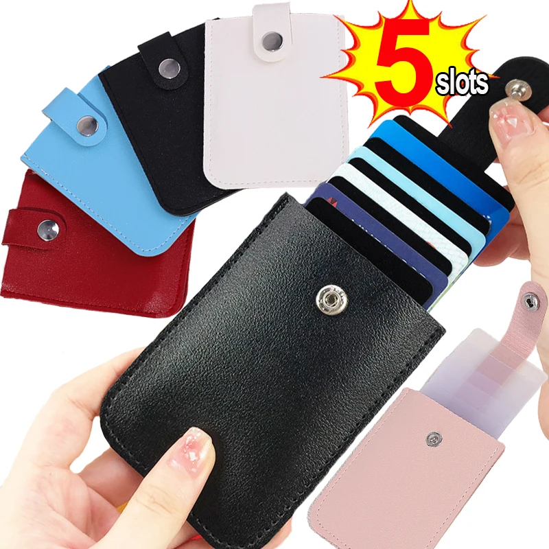 Top Trends: ID Cards Holder Big Capacity Women Men Thin Business Card Wallets Coin Pouch Case Bag Slim Bank Credit Card Organizer Wallets Shoppable Styles